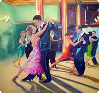 321x300 Paintings Limited Edition Prints Themed Paintings Milford, Ct - Dancing People Painting
