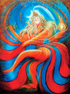 244x329 India Dances Of The Soul - Dancing Shiva Painting