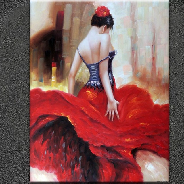 640x640 Dance Woman Painting Wholesale, Woman Painting Suppliers - Dancing Woman Painting