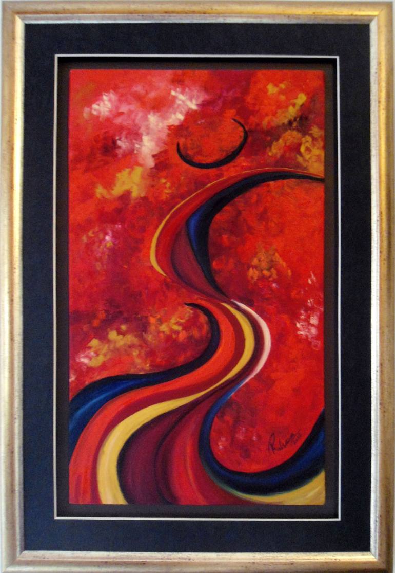770x1115 Saatchi Art Dancing Woman Painting By Ruhaina Qureshi - Dancing Woman Painting