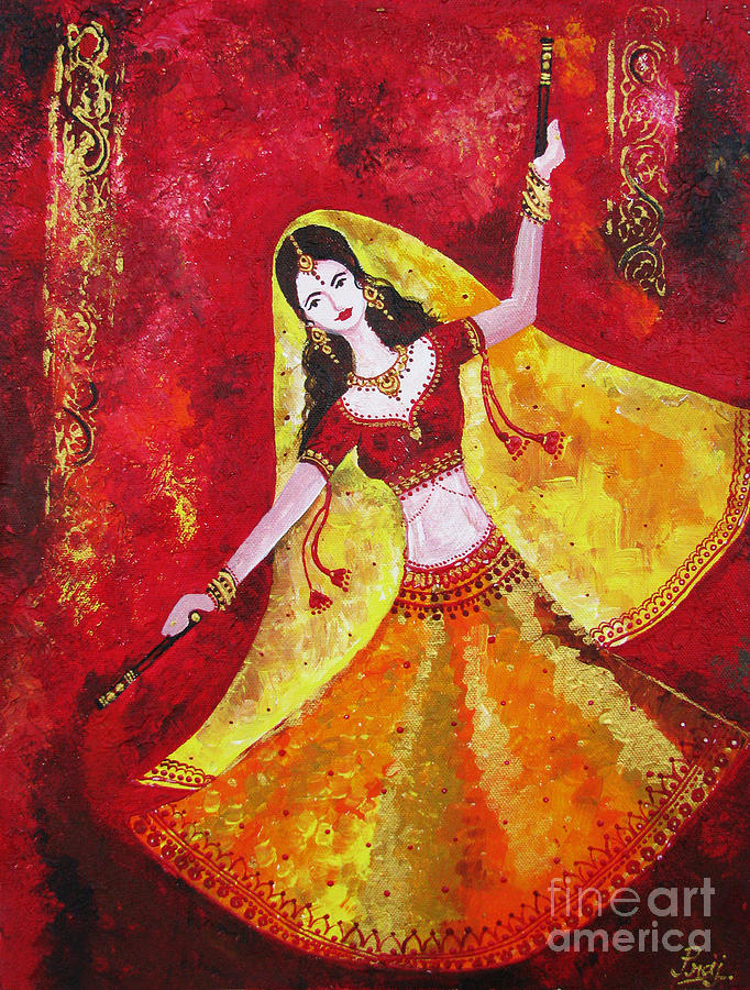 682x900 The Dancer Painting By Prajakta P - Dancing Woman Painting