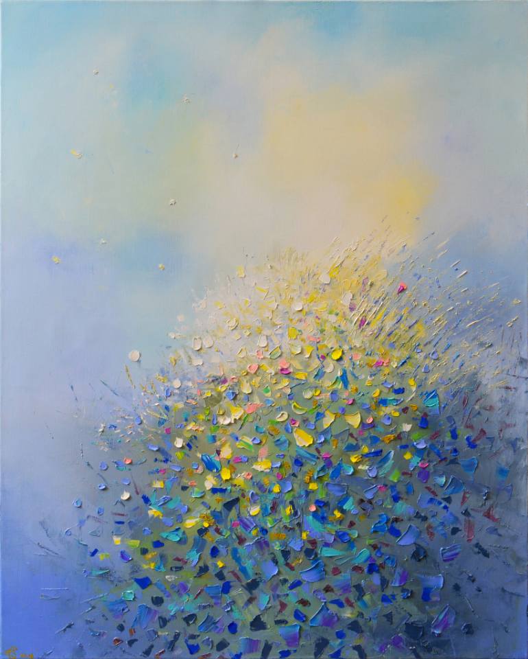 770x960 Saatchi Art Dandelion Paradise Painting By Vadim Stolyarov - Dandelion Acrylic Painting