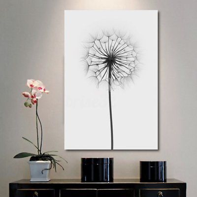 400x400 Minimalism Dandelion Canvas Print Painting Wall Art Picture Poster - Dandelion Canvas Painting