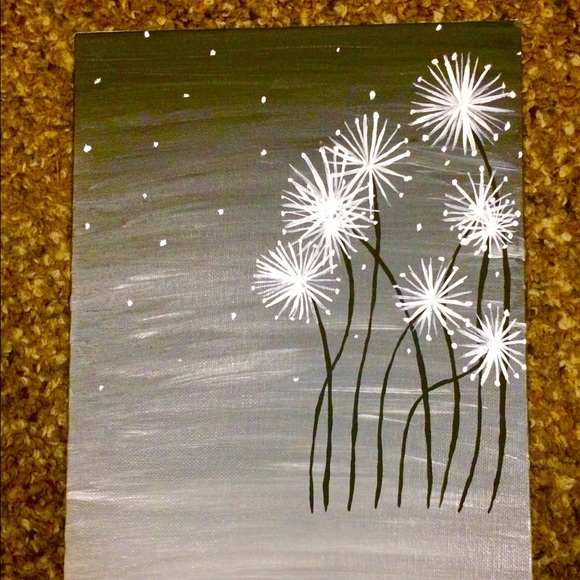 580x580 Other Dandelion Canvas Painting Poshmark - Dandelion Canvas Painting