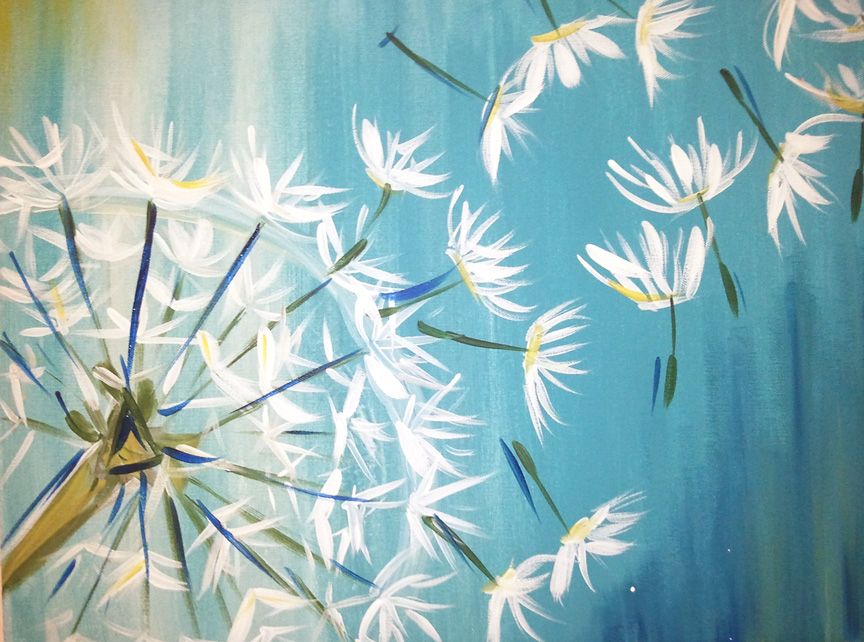 864x642 Instructor Led Painting Classes, Ridgeland And Greater Jackson - Dandelion Painting