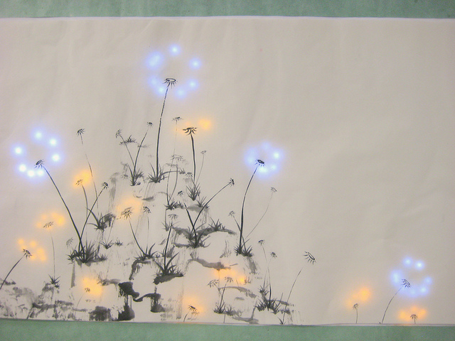 640x480 Jie Qi Pu Gong Ying Tu (Dandelion Painting) - Dandelion Painting