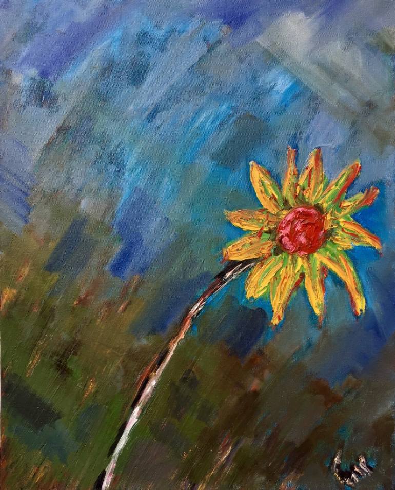 770x955 Saatchi Art Dandelion Painting By Juan Gabriel Ruiz - Dandelion Painting
