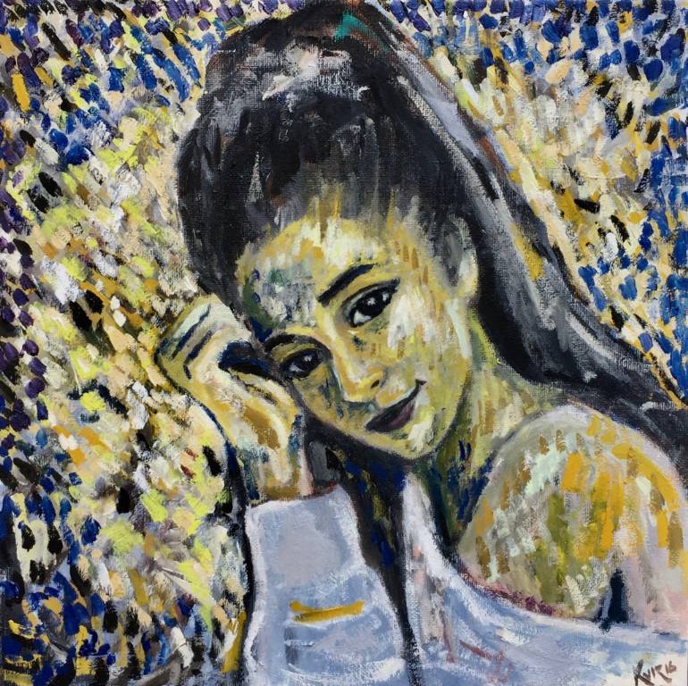 770x768 Saatchi Art Dangerous Woman. Painting By Juan Gabriel Ruiz - Dangerous Painting