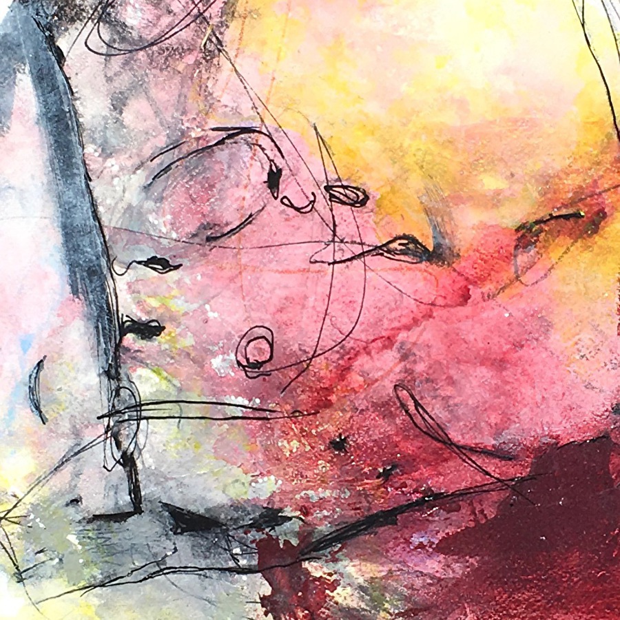 900x900 Daily Painters Of Colorado Contemporary Abstract Expressionist - Dangerous Painting