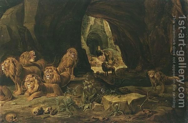 600x394 Daniel In The Lions Den Antwerp School Reproduction 1st Art Gallery - Daniel And The Lions Den Painting