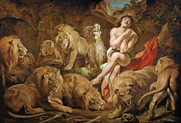 600x407 P. P. Rubens, Daniel In The Lion S Den. - Daniel And The Lions Den Painting