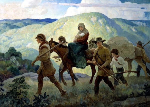 600x430 Daniel Boone Painting 48 Best Bingham Artist Favorite Images - Daniel Boone Cumberland Gap Painting