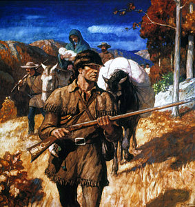 283x300 Daniel Boone Paintings Fine Art America - Daniel Boone Cumberland Gap Painting