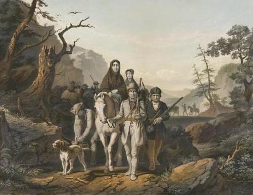 501x387 Daniel Boone - Daniel Boone Cumberland Gap Painting