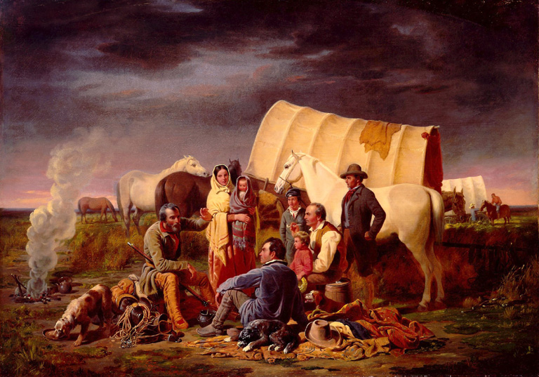768x537 Mr. Cetrulo's American Literature - Daniel Boone Cumberland Gap Painting