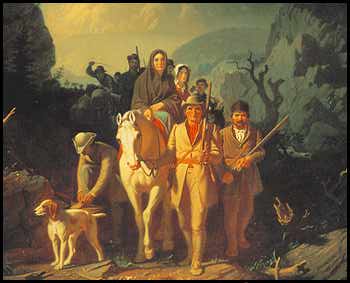 350x283 Daniel Boone - Daniel Boone Cumberland Gap Painting