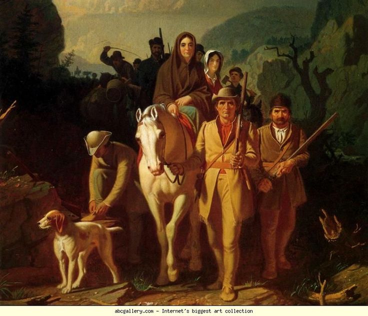 736x631 Daniel Boone Painting 48 Best Bingham Artist Favorite Images - Daniel Boone Painting