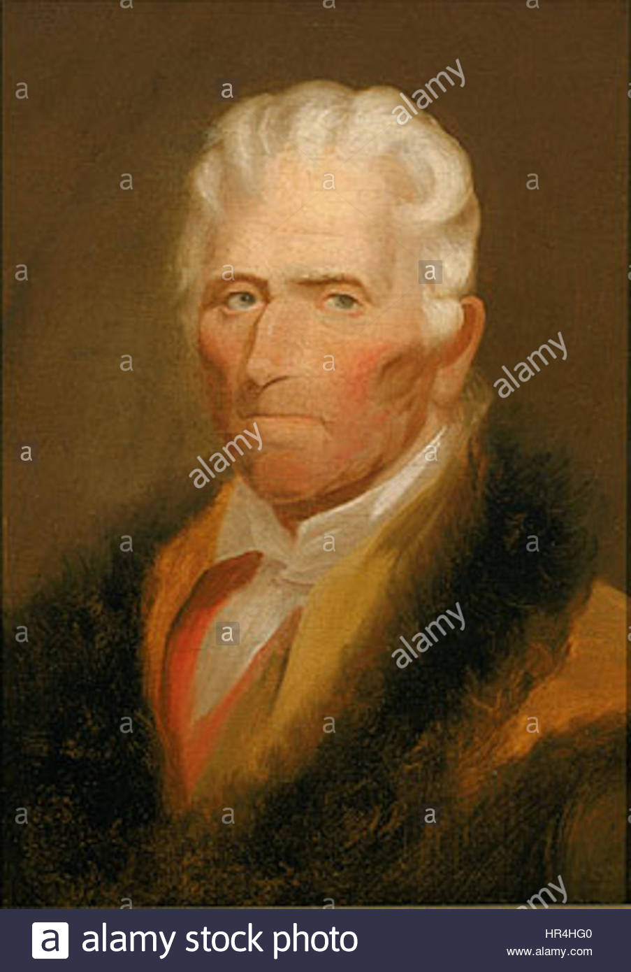 903x1390 Portrait Of Daniel Boone By Chester Harding 1820 Stock Photo - Daniel Boone Painting