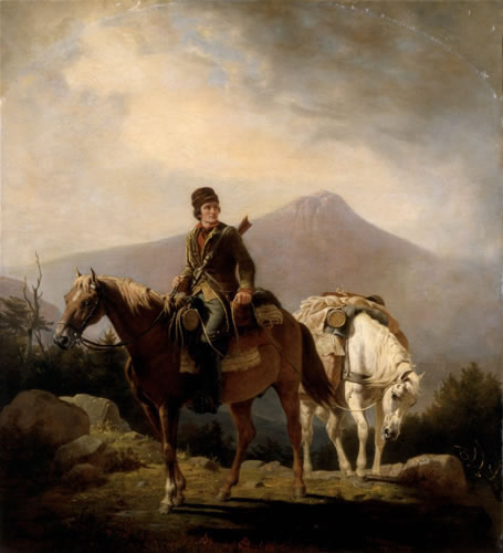 455x500 Squire Boone - Daniel Boone Painting
