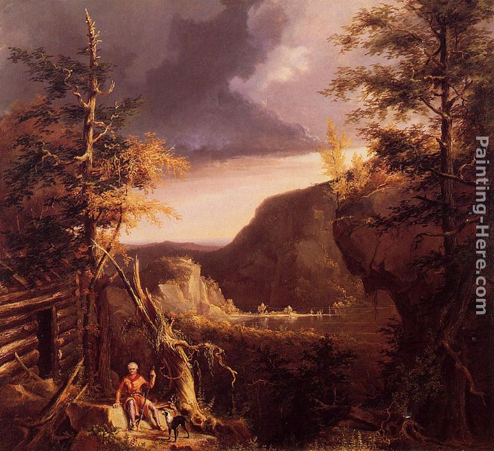 720x658 Thomas Cole Daniel Boone Sitting - Daniel Boone Painting