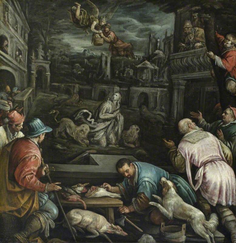 778x800 Daniel In The Lion's Den Painting Jacopo Bassano Oil Paintings - Daniel In The Lions Den Painting