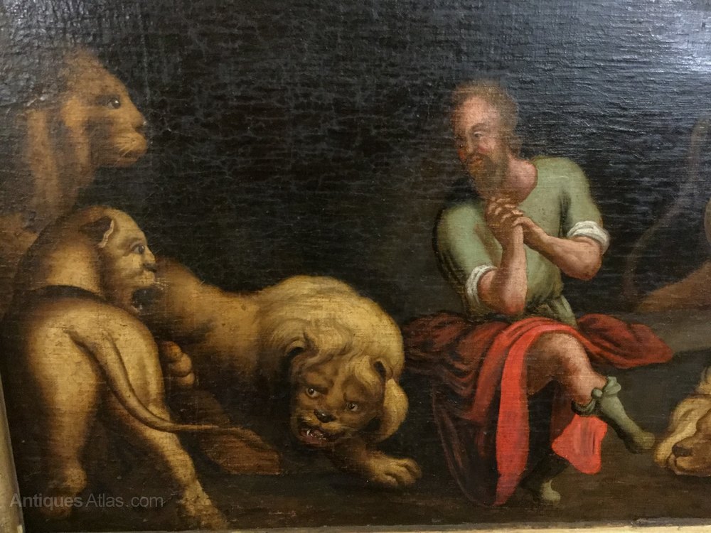 1000x750 Antiques Atlas - Daniel In The Lions Den Painting