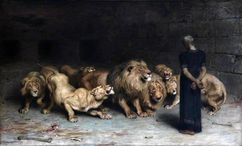 800x485 Artwork By Briton Riviere - Daniel In The Lions Den Painting
