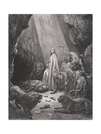 338x450 Beautiful Daniel In The Lions' Den Artwork For Sale, Posters - Daniel In The Lions Den Painting