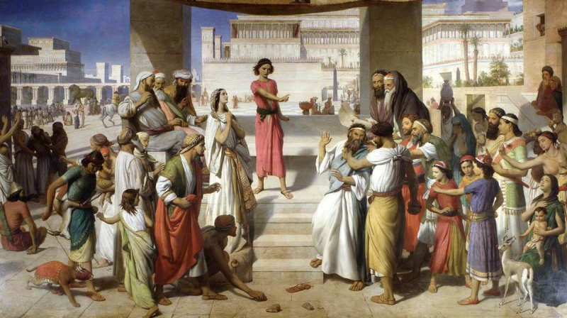 800x448 The Judgement Of Daniel Painting John Rogers Herbert Oil Paintings - Daniel Painting