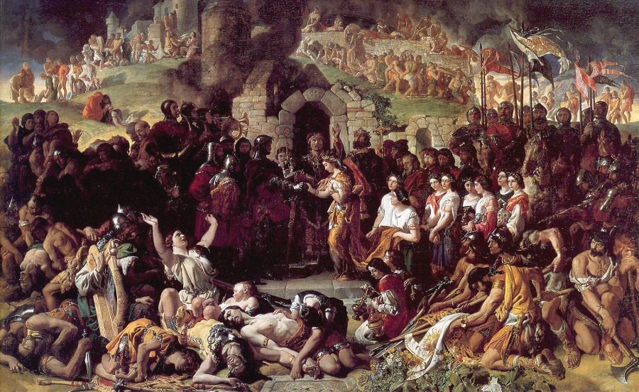 900x552 The Marriage Of Strongbow And Aoife By Daniel Maclise My Daily - Daniel Painting
