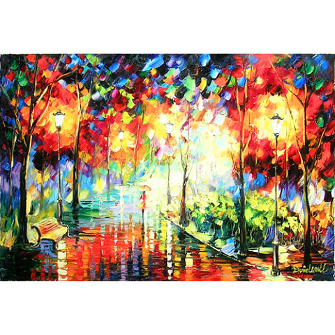 480x480 Peaceful Rain Painting By Daniel Wall - Daniel Wall Painting