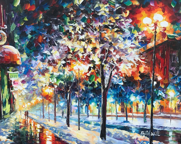 625x496 Cold City Night 2013 42x36 By Daniel Wall - Daniel Wall Painting