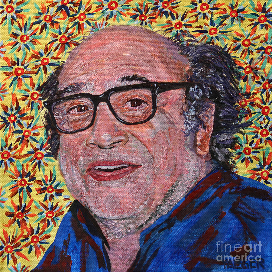 900x900 Danny Devito Portrait Painting By Robert Yaeger - Danny Devito Painting