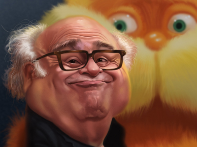 400x300 Danny Devito By Alex Novoseltsev - Danny Devito Painting