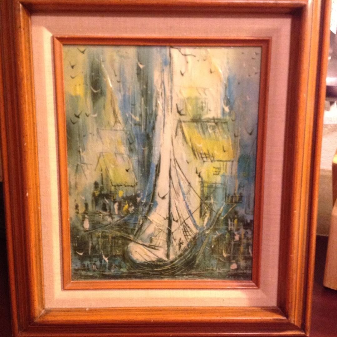 1080x1080 Danny Garcia Classic Original Signed Sail Amp Sea Painting Stunning - Danny Garcia Painting