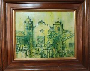300x238 Wonderful Painting, Carmel Mission, By Danny Garcia 1977. Ebay - Danny Garcia Painting