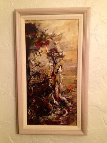 360x480 Danny Garcia Painting 1966 Mid Century Carmel California Ocean - Danny Garcia Painting