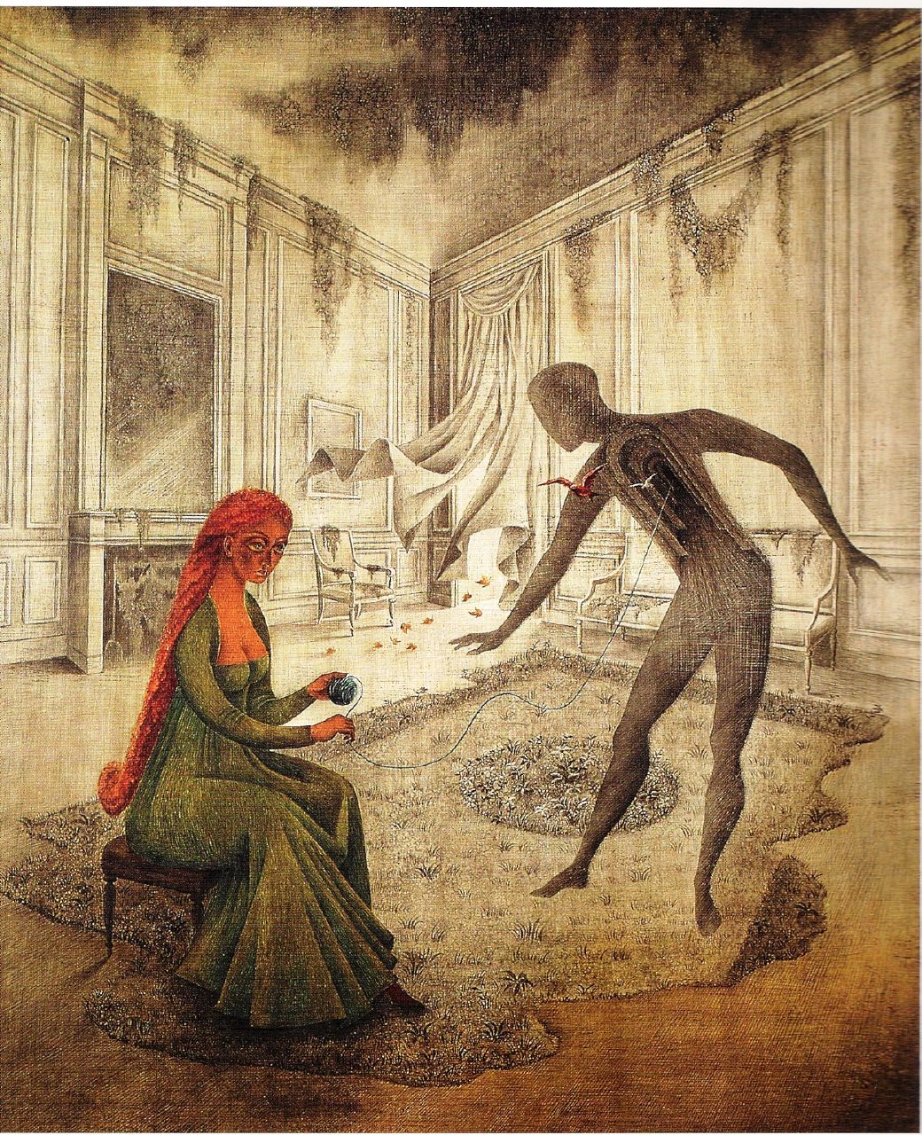 1040x1280 Leonora Carrington, Los Comentarios Cerrados To Be Filed - Danse Macabre Painting