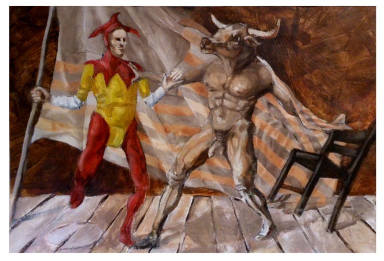 770x524 Saatchi Art Danse Macabre Painting By Michael Chomse - Danse Macabre Painting