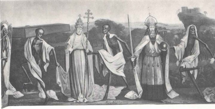 720x366 The 15th Century Danse Macabre Mural Lost In World War Ii - Danse Macabre Painting