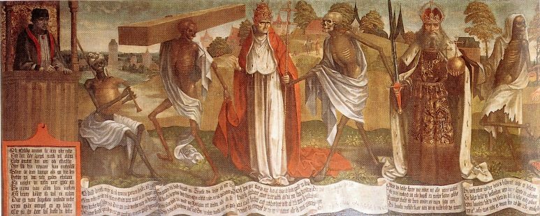 773x309 Danse Macabre Italian Fresco - Danse Macabre Painting