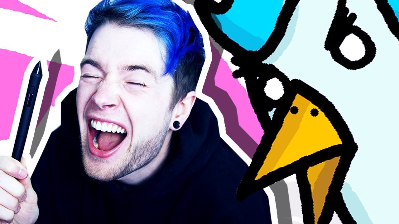 1280x720 I Did The Dantdm Drawing Challenge!!! - Dantdm Painting