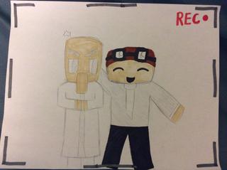 320x239 Wip Of Dantdm And Dr. Trayaurus Hanging Out. Trayaurus Doesn'T - Dantdm Painting