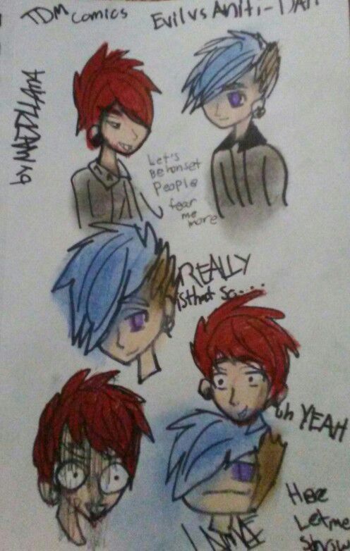 496x782 Aniti Dantdm Vs Evil Danwho Is Scary Art Amino - Dantdm Painting