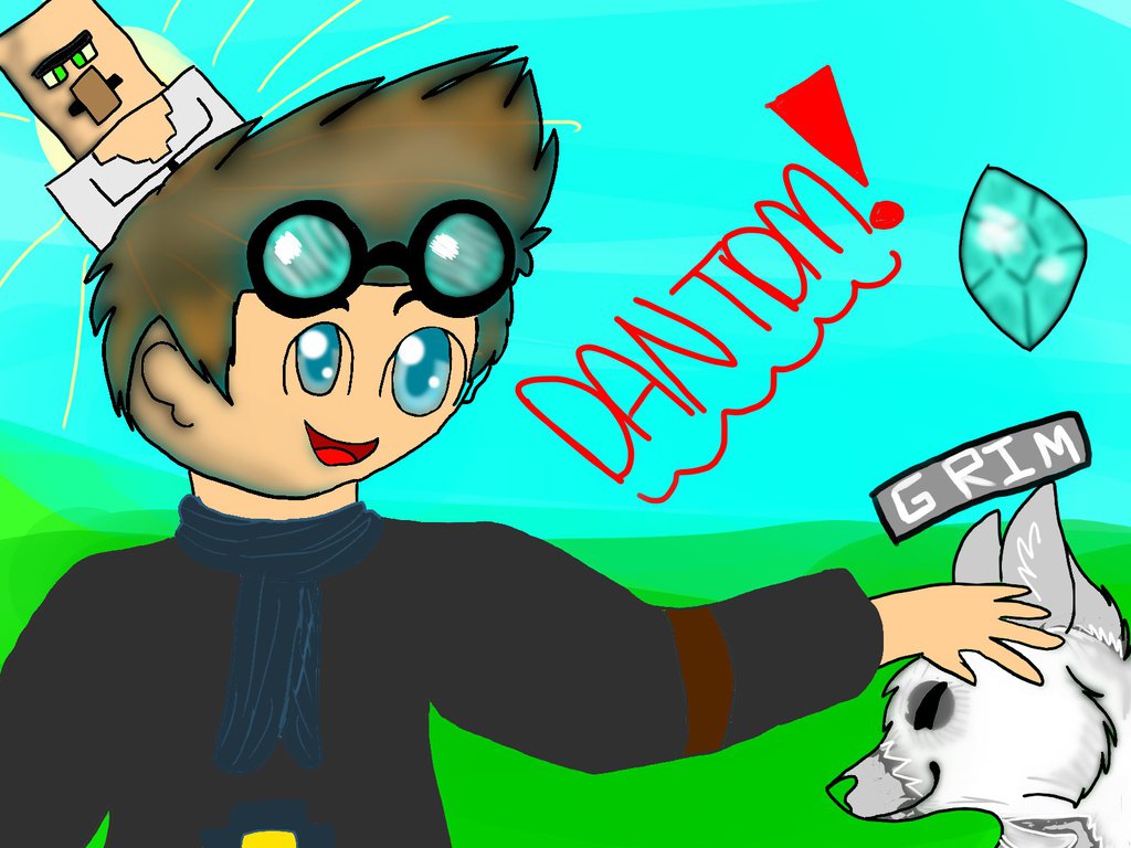 1024x768 Dantdm Fanart. By Celestial Splash - Dantdm Painting