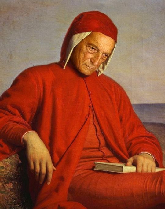 540x683 Dante Alighieri In Exile, 1860, Oil Painting By Domenico Petarlini - Dante Alighieri Painting