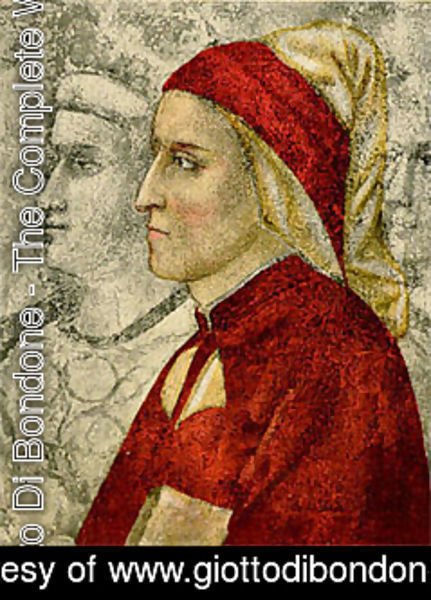 431x600 Giotto Di Bondone - Dante Alighieri Painting