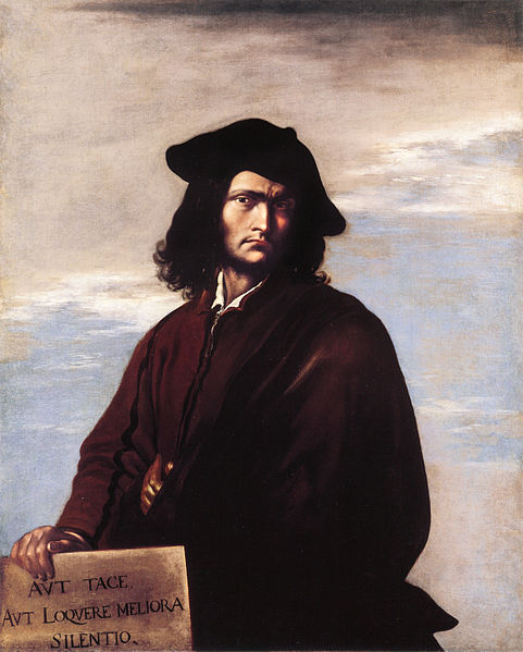 481x599 Painting, Allegory, Speech Salvator Rosa, Dante Alighieri, Pier - Dante Alighieri Painting