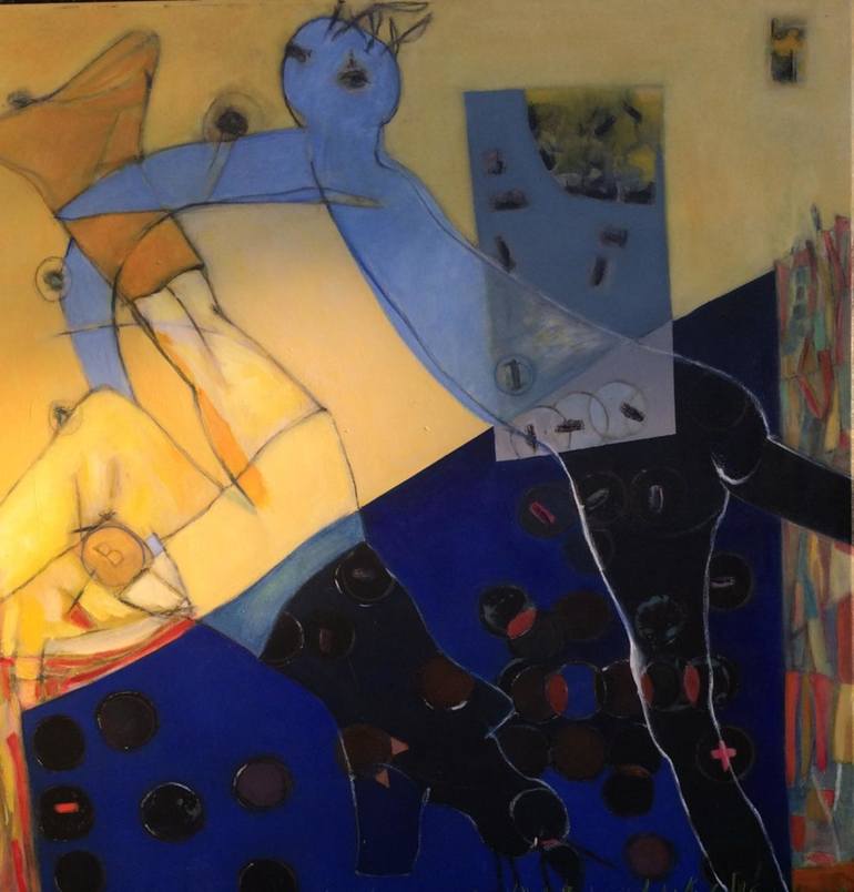 770x804 Saatchi Art Dante Y Beatrice Painting By Maria Cristina Navarro - Dante And Beatrice Painting