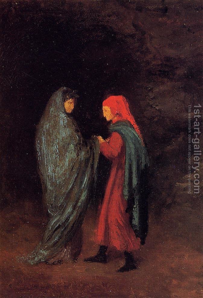 673x986 Dante And Virgil - Dante And Virgil In Hell Painting
